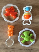 Grzechotki stare PRL gryzak gumiak miś vintage zabawki