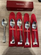 Robbe & Berking Spaten 5 łyżek srebro 925 zestaw