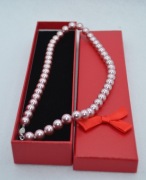 Klasyczny Naszyjnik: Różowe Perły Słodkowodne 10 mm