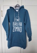 Bluza kangurka Hoodie ZIMNO edycja limitowana z Żubrem roz. L unisex