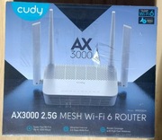 Nowy, zapakowany router Cudy WR3000H ax3000,WAN 2,5Gb, paragon. 