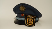 Czapka policji niemieckiej Badenia-Wirtembergia + naszywka - Unikat!