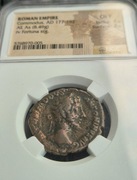 Moneta AS cesarza Kommodusa - grading NGC - Fortuna na rewersie | Commodus