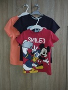 Komplet 3 podkoszulek r. 110/116