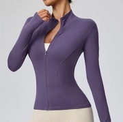 Damska kurtka sportowa szybkoschnąca do pilatesu i biegania siłownia