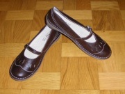 BALERINY LASOCKI BRĄZ SKÓRA 41 NOWE