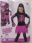 STRÓJ KOSTIUM PRZEBRANIE KOŚCIOTRUP HALLOWEN 130/140 Stan jak Nowy