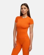Koszulka damska na krótki rękaw sportowa t-shirt pomarańczowa M  OACE