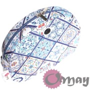 organizer do Obag MOON LIGHT ML kafelki niebieskie lazur 2 kieszenie OMAY