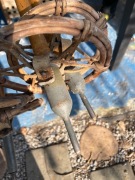 Kijki do nart drewniane stare