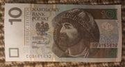 Banknot 10zł seria CC stan dobry / bardzo dobry