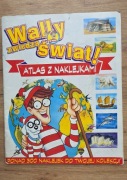 Album atlas z naklejkami retro 1996 Wally zwiedza świat 