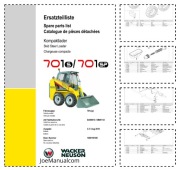 Wacker Neuson 701s sp Parts Katalog części Nr. Ser. DA00013 DB00112