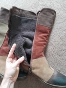 kozaki skóra skórzane i ocieplenie futro wełna !