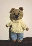 Miś w ubranku ręcznie robiony