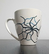 KUBEK porcelana RĘCZNIE MALOWANY