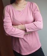 Różowy sweterek r. 36 odkryte ramiona!!