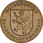 2 zł Województwo zachodnio-pomorskie kapsel 2005