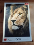 Puzzle Trefl 1500 elementów Portret lwa Lion's portrait #9