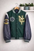 H&M Divided varsity jacket XL 42 bomberka oversize college Y2K streetwear