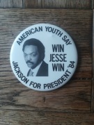 Plakietka / przypinka Jasse Jackson 1984