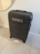 Wittchen - DUŻA walizka z polikarbonu tłoczona czarna. NOWA