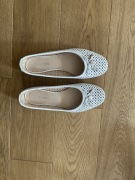 Białe baleriny 38 Wojas skóra