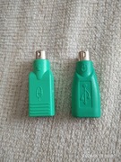 Dwa adaptery PS/2 na USB (konwerter). 