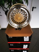 Felgi bbs rs japan racing jr9 gold 17" 8.5j et20 4x108 4x100  nowe