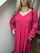 sukienka Janina XL 100% wiskoza nowa smart casual boho lato jesień długi re