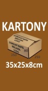 Kartony Paczkomat z własnym nadrukiem 35x25x8 cm 350x250x80 KARTON 20 sztuk