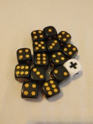 Zestaw kości do gry 15 sztuk 16mm