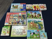 Puzzle, zestaw puzzli, memo, memory