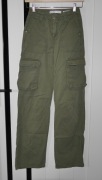 *BERSHKA* Cargo fajne spodnie bojówki 32 XXS