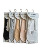 Zestaw stopki mikrostopki letnie koronkowe skarpetki damskie bawełna 5-pak