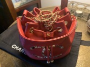 Mała torebka Chanel Czerwona