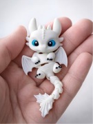 Brelok Smok 3D z „Jak Wytresować Smoka” - Light Fury Dragon