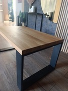 Stolik kawowy , dębowa ława ,loft