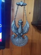 duży ponad 40cm metalowy orzeł AK