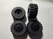 LEGO KOŁA CZARNE 18x14 OPONA 30.4x14 (55982 / 30391) 55982c01  4 szt