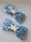 Spinki do włosów Kokardki 2 sztuki niebieski