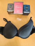 elegancki gładki sexy stanik biustonosz klasyczny bardotka push-up 