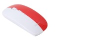 bezprzewodowa mysz optyczna 2.4 GHz biało czerwona 1600 DPI Poland Polska