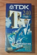 Kaseta Vhs TDK TV 240 Czysta do nagrywania