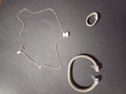 Zestaw komplet Tous Icon Mesh Srebro 925 Pierścionek Bransoletka Naszyjnik