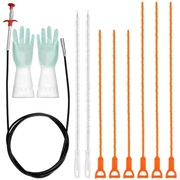 Zestaw spiralnych udrażniaczy do rur - 10 elementów