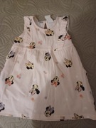 Sukienka różowa , r. 74, letnia,myszka miki minnie