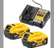 Zestaw DeWalt 2 akumulatory i szybka ładowarka 