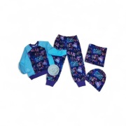 Wiosenny zestaw dresowy bawełniany Spodnie bluza czapka komin K-POP Demon