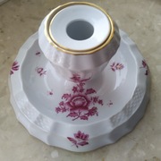 Herend: Świecznik, dekor Nanking Bouquet, sprzed 1939, bardzo dobry stan